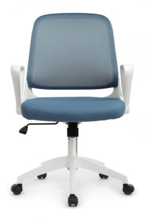 Кресло W-158 Белый Пластик/Синий_4