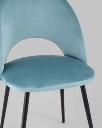 Стул Меган велюр Пыльно-голубой_7