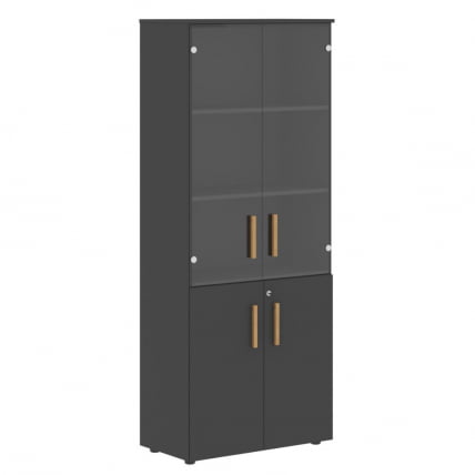 Шкаф комбинированный Forta FHC 80.2(Z) Черный графит_0