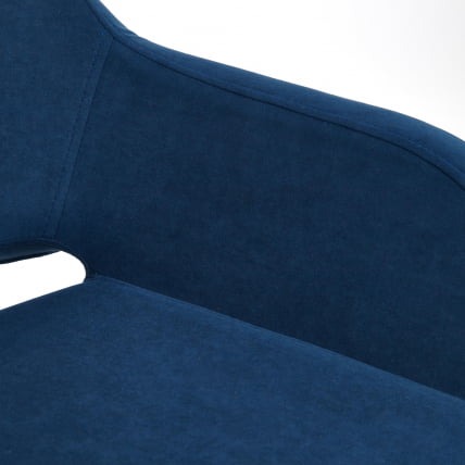 Кресло МОДЕНА хром флок , синий, 32 / MODENA_5