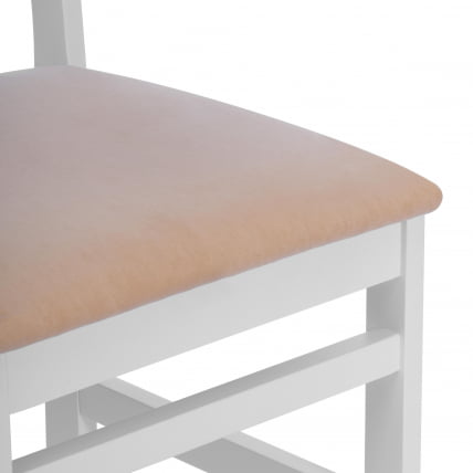 Стул CROSSMAN NEW, Многослойный березовый шпон, 41х40х100 см, white/велюр бежевый_7