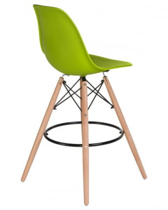 Стул барный ДОБРИН ДСВ БАР (ножки светлый бук, цвет сиденья салатовый (Г-08)) 2 шт / DOBRIN DSW BAR (G-08))_4