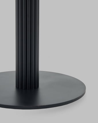 Стол круглый Фризбин D90 столешница марроканский камень основание латте_5