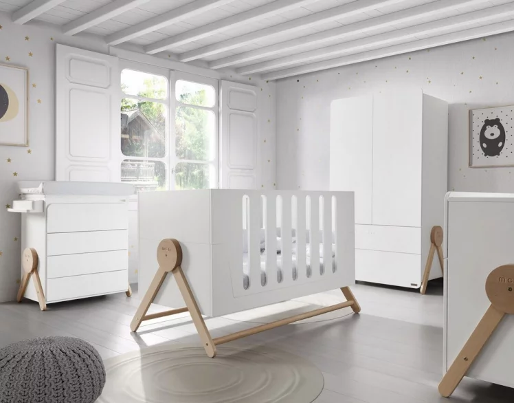 Кроватка 140x70 Micuna Swing Big White/Waterwood Кроватка 140x70 Micuna Swing Big White/Waterwood_3