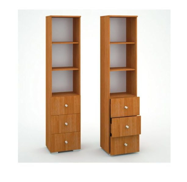 Шкаф для книг с ящиками (Венге магия)_0