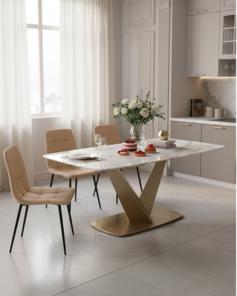 Стул Одди НЕВ экокожа капучино / NEW_2