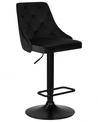 Стул барный DOBRIN JOSEPH BLACK (черный велюр (MJ9-101))_0