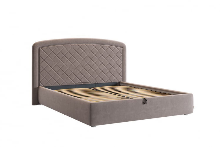 Кровать 1.6 Сильва 2 КМ1.6-18 какао (велюр) / KM1.6-18_4