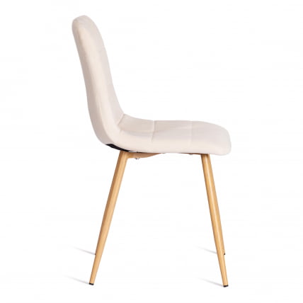 Стул CHILLY (mod. 7094-1) вельвет/металл, 44,5х52,5х86 см, beige (бежевый) HLR2 / натуральный_1