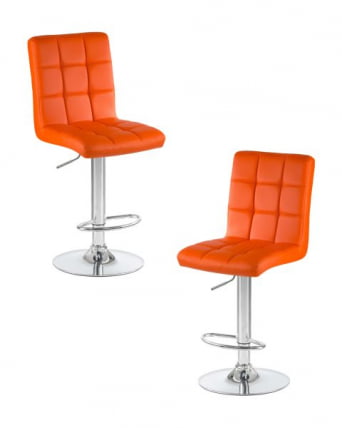 Стул барный DOBRIN KRUGER (оранжевый) 2 шт_0