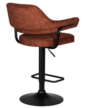 Стул барный ДОБРИН CХАРЛЙ БЛАCК (терракотовый твид (ЛЕО56)) 2 шт / DOBRIN CHARLY BLACK (LEO56))_4