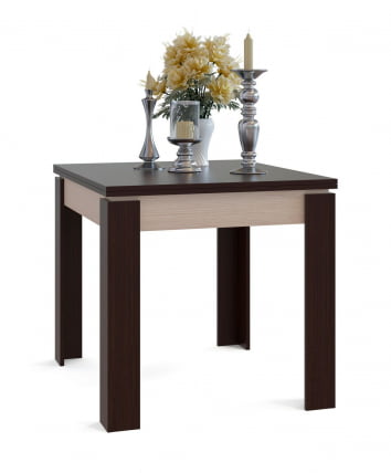 Кухонный стол СО-2 (Подстолье Беленый дуб / Столешница, ножки Венге)_1