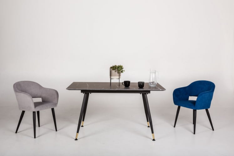 Стол раздвижной Месси 120-160 Мрамор графит_3