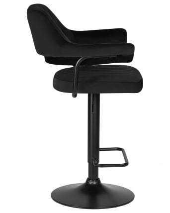 Стул барный DOBRIN CHARLY BLACK (черный велюр (MJ9-101))_2
