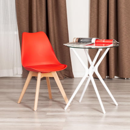 Стул TULIP (mod. 73-1) дерево/пластик/экокожа, 47,5x55x80 см, Красный (Red)_9