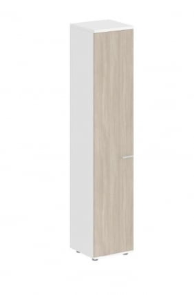 Шкаф высокий левый Sigma SG.812.WH.OD.L Белый Дуб темный_0