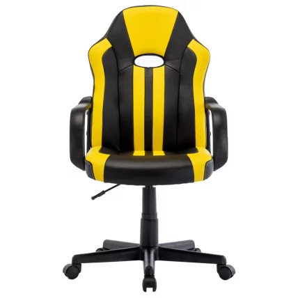 Кресло компьютерное BRABIX Stripe GM-202 экокожа Черный-желтый_2
