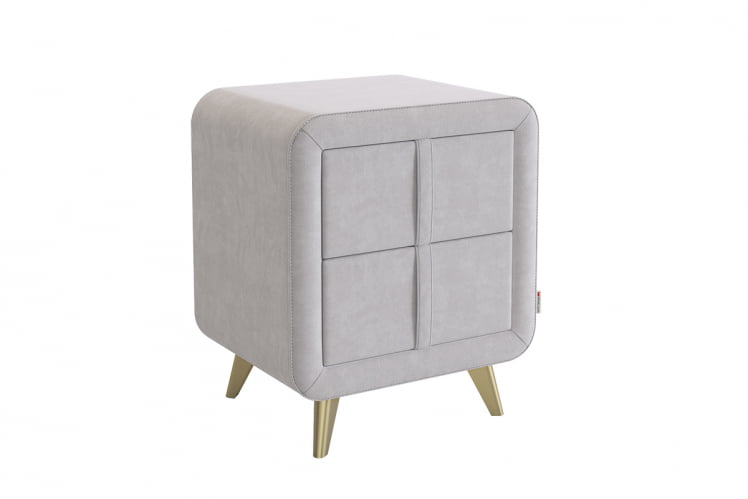 Тумба прикроватная Софи 2 ТМ-001.2 галька (велюр) / TM-001.2_0