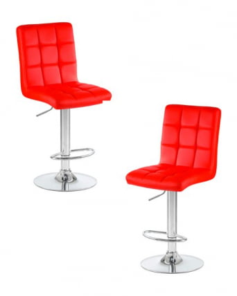 Стул барный DOBRIN KRUGER (красный) 2 шт_0