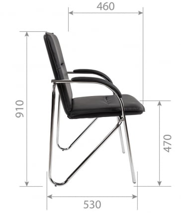 Комплект офисных кресел CHAIRMAN 851 экокожа Бежевый_7