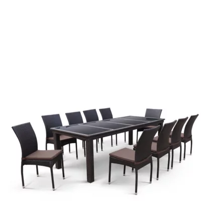 Комплект плетеной мебели T438/Y380A-W53 Brown 10PCS Комплект плетеной мебели T438/Y380A-W53 Brown 10PCS_2