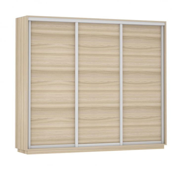 Шкаф-купе трехдверный Экспресс Трио Элемент 2400х2200х Ясень шимо светлый / 2400х2200h_0