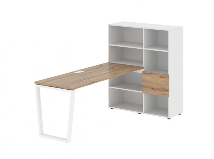 Рабочая станция EDIS EVRST 1117 Дуб Денвер светлый Белый Белый_0