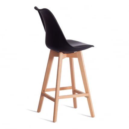 Стул барный TULIP BAR (mod. C1014H-1) / 2 шт. в упаковке пластик/дерево, 42 х 47,5 х 104 см, Black (Черный) 3010/ натуральный Стул барный TULIP BAR (mod. C1014H-1) / 2 шт. в упаковке пластик/дерево, 42 х 47,5 х 104 см, Black (Черный) 3010/ натуральный_2