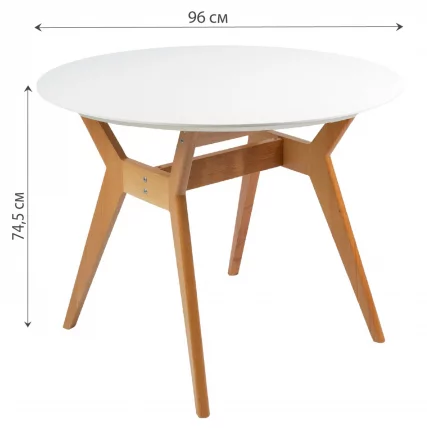 Стол Нарвик круглый д.960 Белый_3
