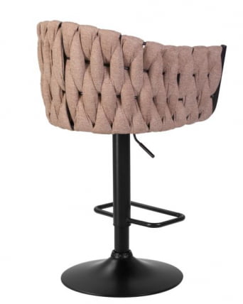 Стул барный DOBRIN LEON (коричневая ткань (LAR 275-3)) 2 шт_4