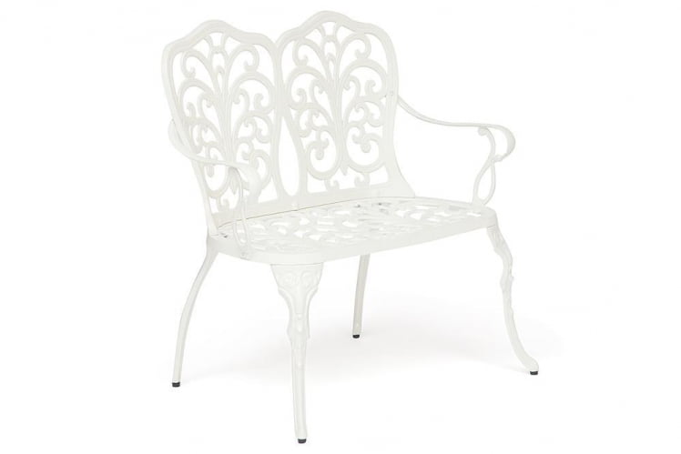 Скамья Secret De Maison Symphonie алюминиевый сплав, 95х56х92см, butter white Скамья Secret De Maison Symphonie алюминиевый сплав, 95х56х92см, butter white_0