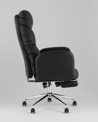 Кресло руководителя ТопЧаирс Солид НC с оттоманкой черный / TopChairs Solid NC_5