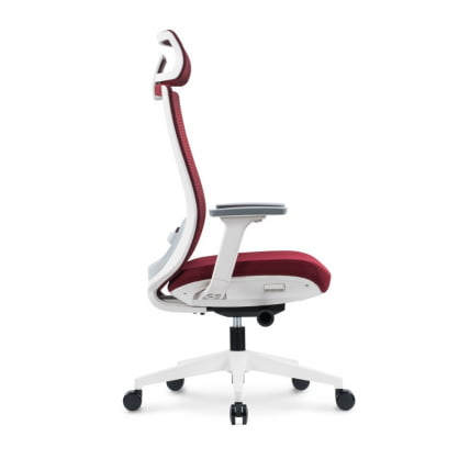 Кресло руководителя RUBY white frame Красный_4