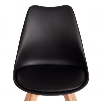 Стул TULIP (mod. 73-1) дерево/пластик/экокожа, 47,5x55x80 см, черный_5