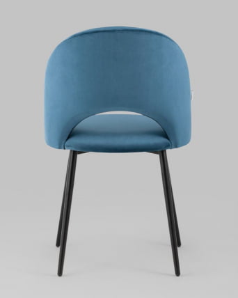 Стул Меган велюр Пыльно-синий_4