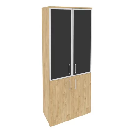 Шкаф высокий широкий ONIX O.ST-1.2R black Тиквуд Светлый_0