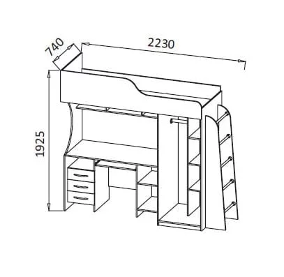 Набор для детской Кораблик (Вишня оксфорд)_1