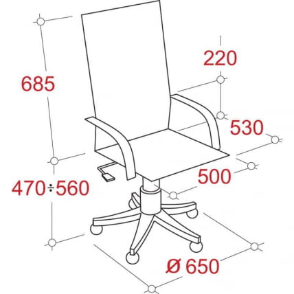 Кресло руководителя Echair-541 TL 342975 Коричневое_2