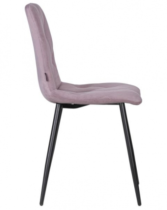 Стул обеденный ДОБРИН CХИЛЛЙ РОМБО (Лавандовый Симпле 48, основание черное) 4 шт / DOBRIN CHILLY ROMBO Simple_3