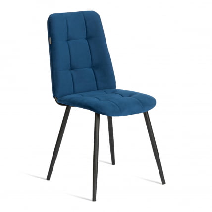Стул обеденный Asti велюр, 47х54х86, Blue (синий)_0