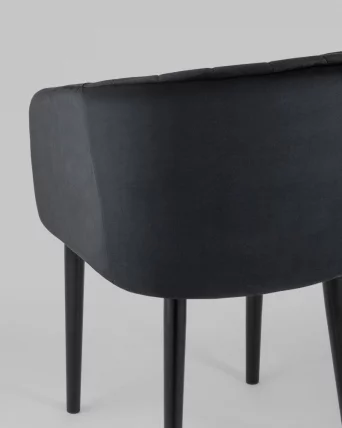 Стул с подлокотниками Нейтон велюр Черный_6