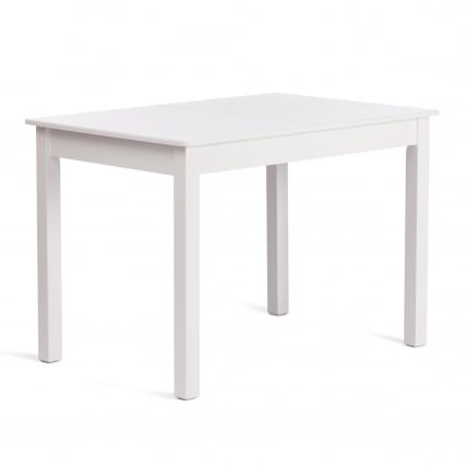 Стол MOSS раздвижной бук, мдф, 110+30 x 68 x 75 см, white (белый)_0