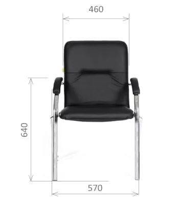 Кресло посетителя CHAIRMAN 850 Terra 118 черный_3