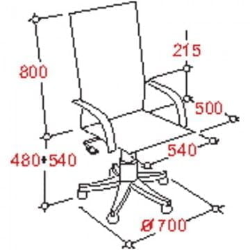 Кресло руководителя Echair-518 297349 Черное_1