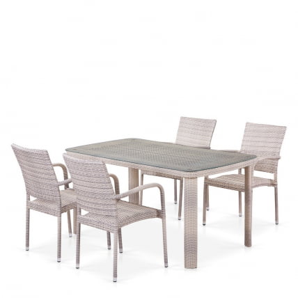 Комплект плетеной мебели T51A/Y376-W85-150x85 4Pcs_0