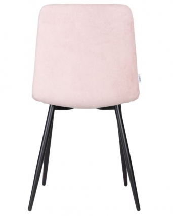 Стул обеденный ДОБРИН CХИЛЛЙ РОМБО (Розовый Симпле 03, основание черное) 4 шт / DOBRIN CHILLY ROMBO Simple_5