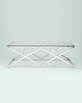 Стол журнальный ИНСИГНИЯ 120x60 Серебро Стол журнальный ИНСИГНИЯ 120x60 Серебро_2