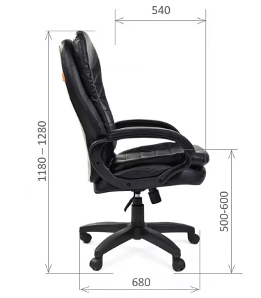 Кресло руководителя CHAIRMAN 795 LT Черный_4