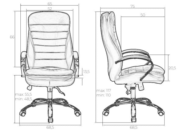 Офисное кресло для руководителей ДОБРИН ЛЙНДОН (черный) / DOBRIN LYNDON_7