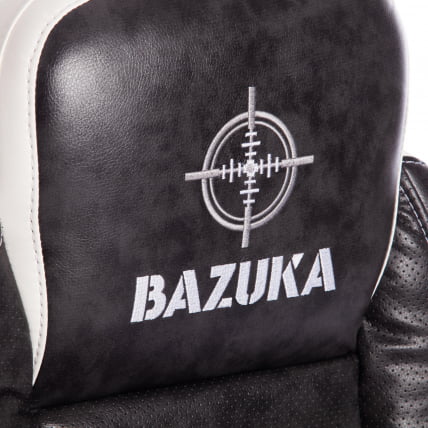 Кресло BAZUKA кож/зам, серый/белый , 2TONE/2TONE перф/36-01 Кресло BAZUKA кож/зам, серый/белый , 2TONE/2TONE перф/36-01_13